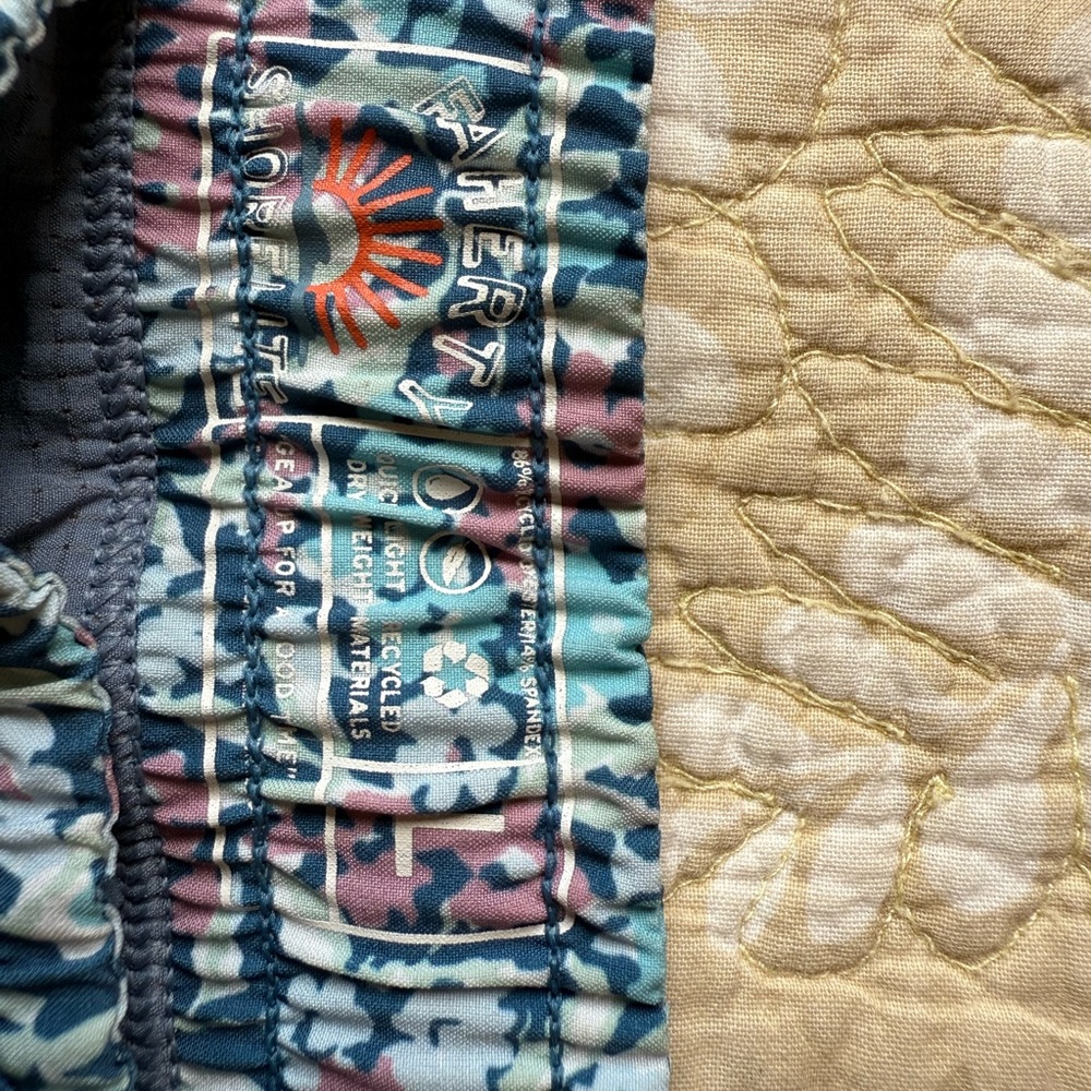Faherty Floral Print Men's Swim Shorts - Picture 3 of 3
